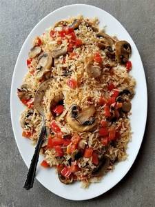 Mushroom Tomato Fried Rice