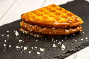 Caramel And Sea Salt Waffle