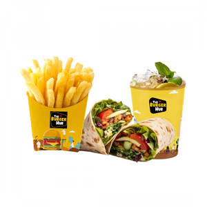 1 Cheese Veg Wrap + Salted Fries + Lemonade