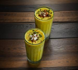 Kesar and dry badam lassi