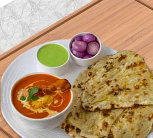 Tawa Chicken 4 Roti (Thali)