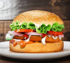 Crunchy corn burger
