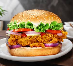 Fried chicken burger