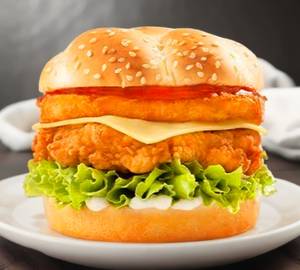 Veg tower cheese burger