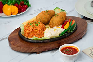 Grilled Paneer/tofu In Thai Sauce Sizzler
