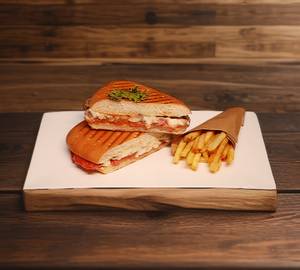 Roasted Mushroom And Cheese Sandwich