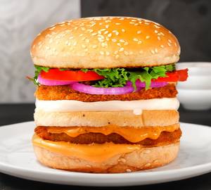 Double Aloo Tikki Burger