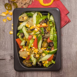 Herb Garlic Chicken With Sauteed Vegetables