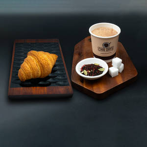 Signature Saffron Chai (250ml) +Butter Croissant