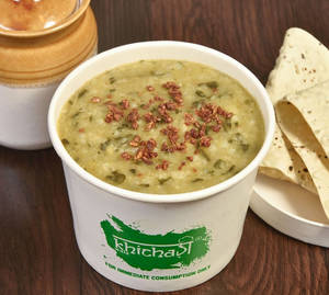 Garlic Spinach Khichadi