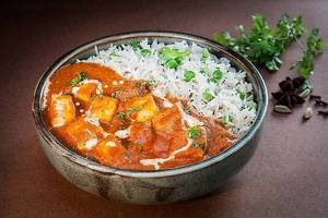 Paneer Lababdar Rice Bowl [500 ml] with Buttermilk [200 ml]