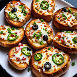 Cheesy Jalapeno & Olives Garlic Bread