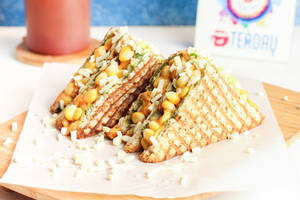 Corn and cheese sandwich