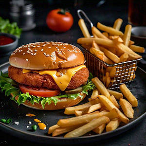 Cheesy Chicken Burger