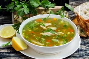 Chicken Lemon Coriander Soup
