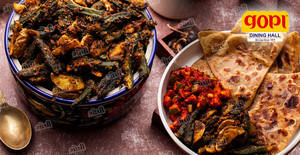 Masala Bhindi And Paratha
