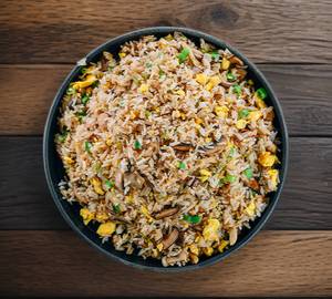 Egg mushroom mix fried rice