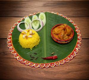 Basanti Pulao Alurdom Combo