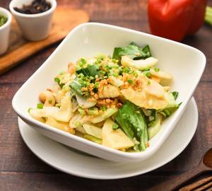 Lotus Stem Water Chestnut, Bok Choy With Cashews