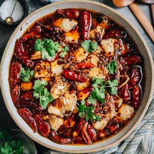 Schezwan Fish Semi Gravy