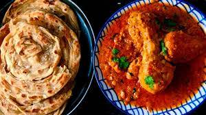 Butter Chicken with 3 Lachha Paratha and Salad