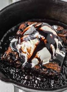 Hot Brownie With Ice Cream