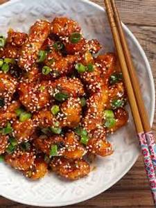 Sesame Chicken With Chillies And Honey