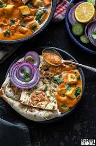 Paneer Butter Masala with Ring Onion