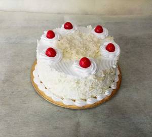 Tempting White Forest Cake 