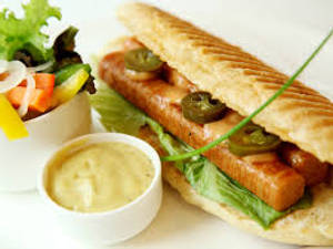 Sausage chicken sandwich