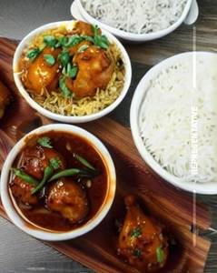 Chicken Manchurian Rice