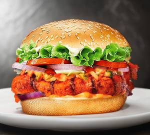 Tandoori chicken burger