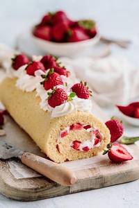 Strawberry cream roll                                                     