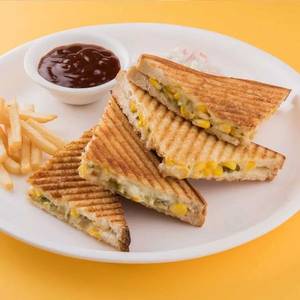 Corn and cheese sandwich                          