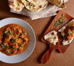 Paneer Tikka Butter Masala + Raita + 3 Naan + Salad