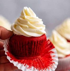 Red velvet cupcake                                                                                         