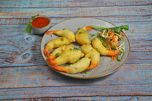 Golden Fried Prawns