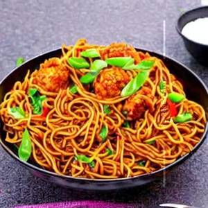Chicken Manchurian Noodles