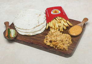 Mexican Chicken Shawarma On Plate