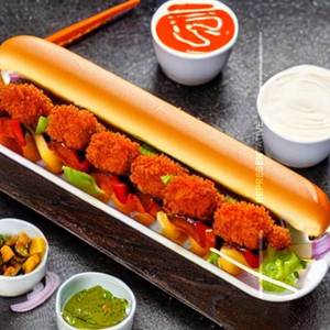 Fried Crunchy Chicken Hotdog