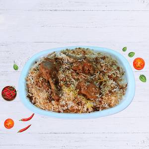 Chicken Dum Biriyani [Full] With Salad