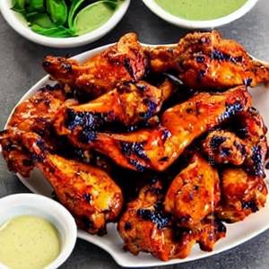Grilled Chicken Wings Peri Peri Sauce