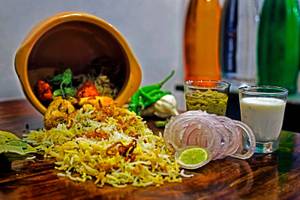 Chicken biriyani 4 plate with mocktail [4 gls]