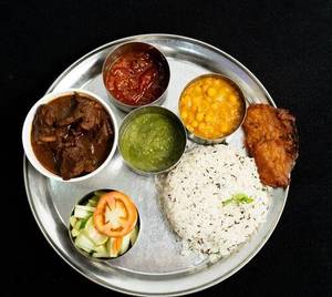 Jeera Rice With Mutton Curry