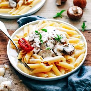 Mushroom Penne Pasta