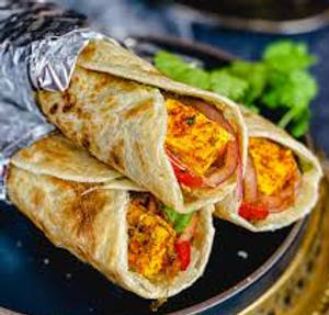 Egg Tandoori Paneer Roll