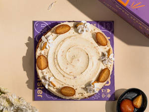 Gulab Jamun Waffle Cake