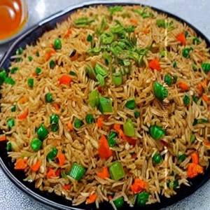 Egg combination schezwan fried rice