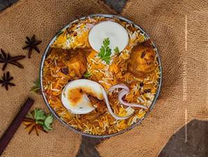 Chicken Dum Biryani Half