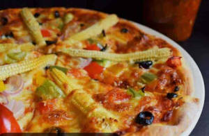 Baby Corn Pizza